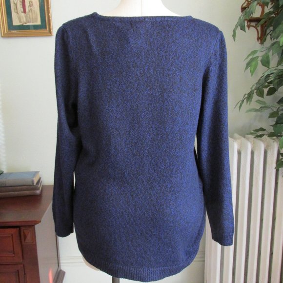 Lane Bryant Blue/Black Sweater NWT - Picture 2 of 4